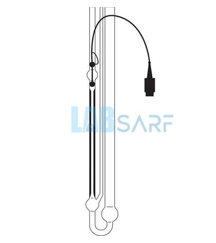 TC Sensörlü & 3 Uçlu & +70 ile +150 °C Ubbelohde Viskozimetreler (DIN)